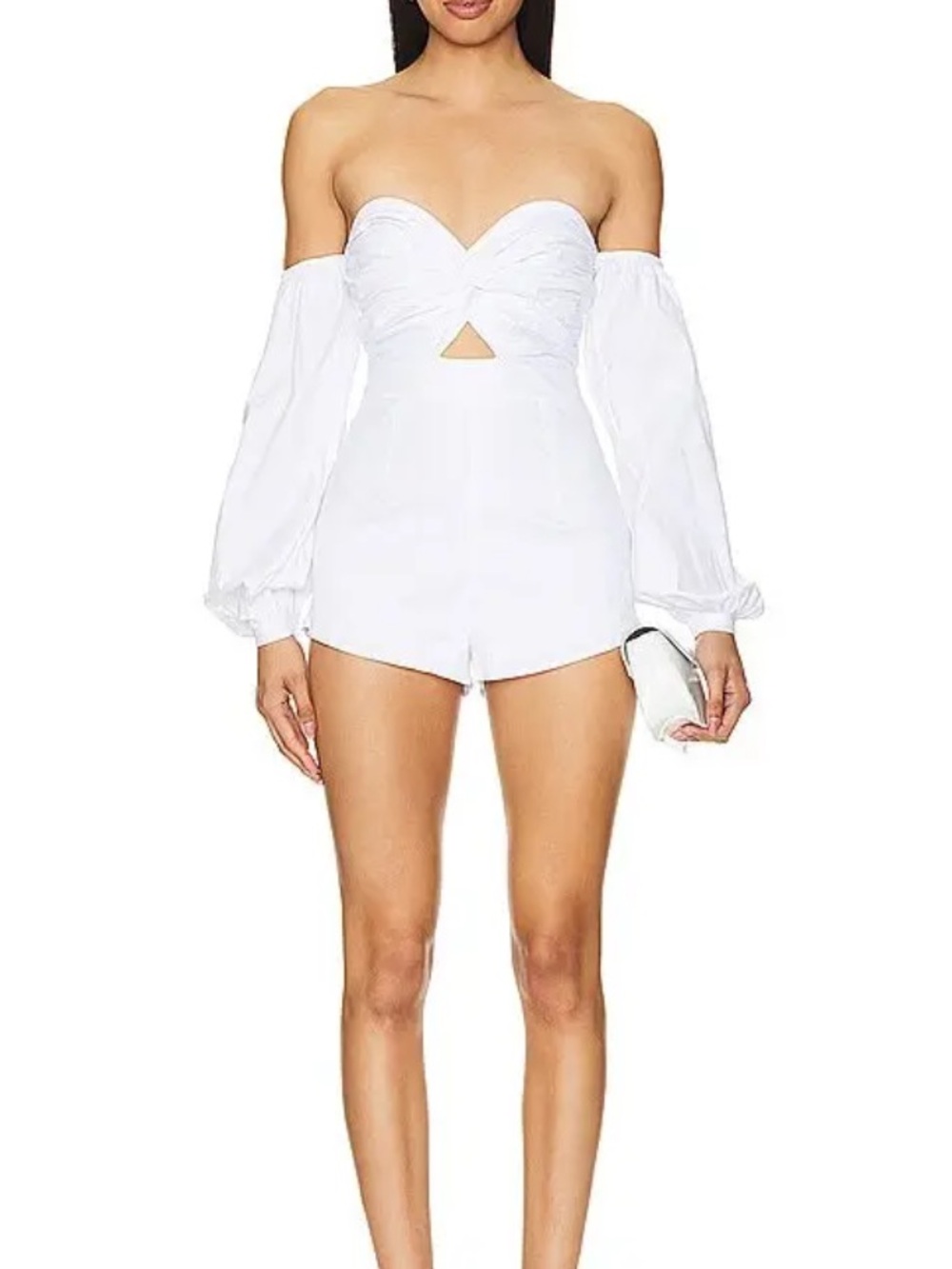 MORE TO COME Flynn Romper in White